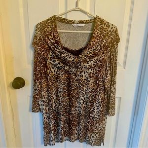 🐆NYGARD Leopard Print Rayon Blouse🐆